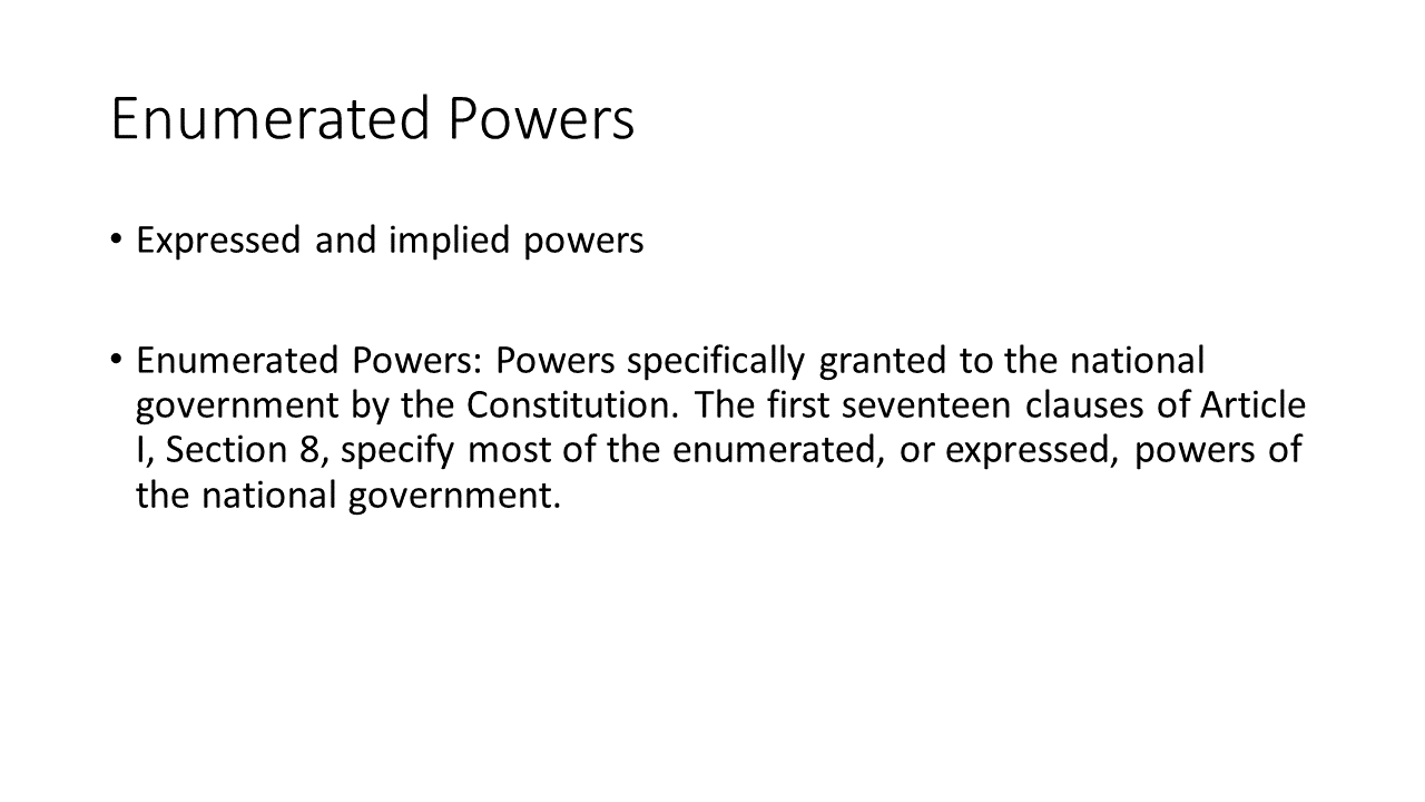 the national supremacy clause